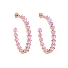 Load image into Gallery viewer, Heart Cut Hoops - Drip Glam Shop