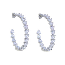 Load image into Gallery viewer, Heart Cut Hoops - Drip Glam Shop