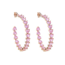 Load image into Gallery viewer, Heart Cut Hoops - Drip Glam Shop