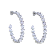 Load image into Gallery viewer, Heart Cut Hoops - Drip Glam Shop