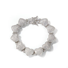 Load image into Gallery viewer, Heart Cuban Bracelet - Drip Glam Shop