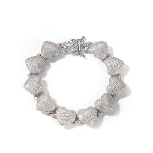 Heart Cuban Bracelet - Drip Glam Shop