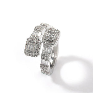 BAGUETTE CUFF RING - Drip Glam Shop