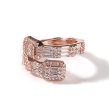 Load image into Gallery viewer, BAGUETTE CUFF RING - Drip Glam Shop