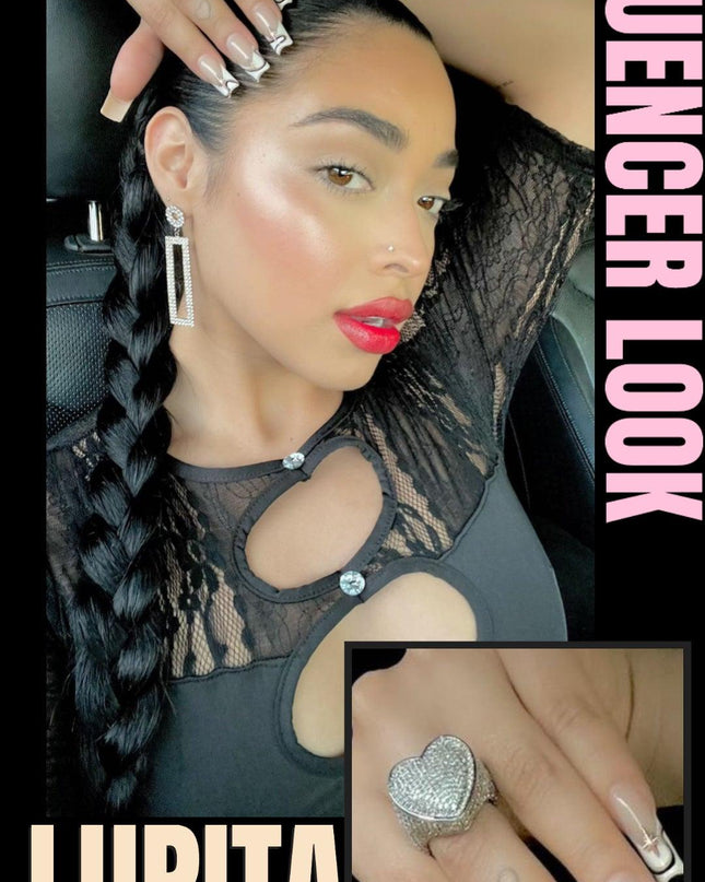 Chunky Heart Ring - Drip Glam Shop
